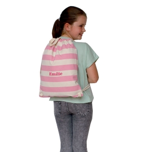 Personalised Striped Gymsac image 1