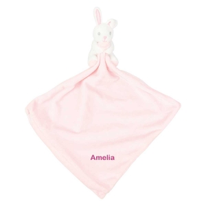 Personalised Pink Rabbit Comforter image 1